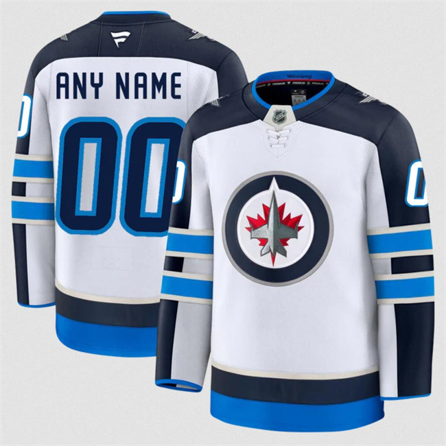 Men's White Winnipeg Jets ACTIVE PLAYER Custom 2024-25 Away Stitched Hockey Jersey